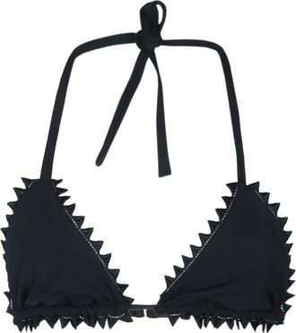 Jacquemus Black Halter Neck Triangle Bikini Top