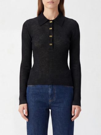 Ganni Polo Shirt Woman color Black