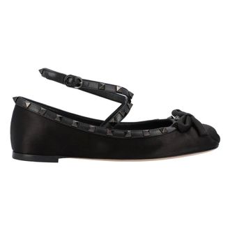 Valentino Dames, Schoenen, Zwart, Maat: 39 1/2 EU Satijn