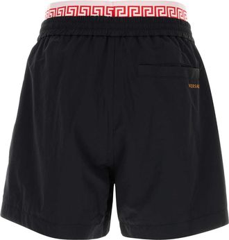 Versace Mens Nylon Bermuda Shorts Black Bermudas