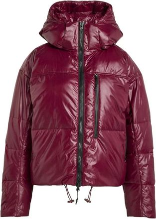 adidas by Stella McCartney Kort gewatteerd winterjack - Dames - Sport - Rood - Maat: XS Zijde