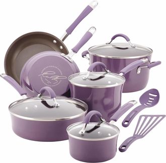 Rachael Ray Cucina Nonstick Cookware Set, 12 Piece