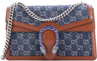Gucci Dionysus GG denim kleine schoudertas - Blauw
