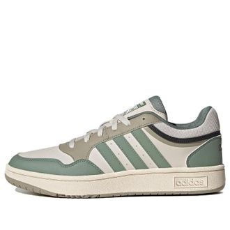 adidas Hoops 3.0 Shoes Cream White Green IE8003
