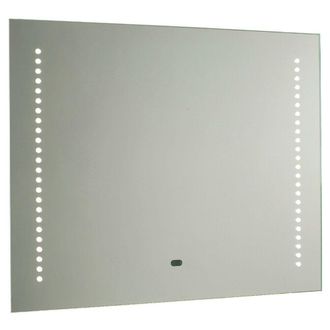 Loops IP44 LED Bathroom Mirror 50cm x 60cm Vanity Light IR Switch & Dual Shaver Socket | Size: 50 cm x 60 cm