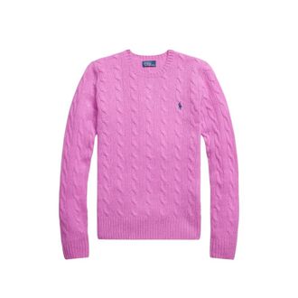 Ralph Lauren Cable-knit Embroidered-logo Sweater