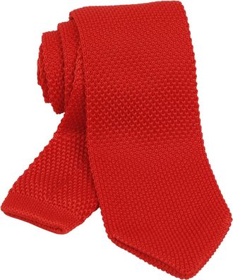Alizeal Mens Vintage Multi-colored Casual Knitted Neckties, Red