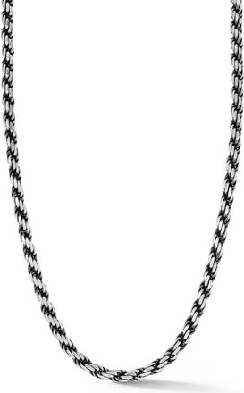 Yield of Men Mens 5mm Oxidized Rope Chain Necklace in Silver at Nordstrom Rack, Size 24