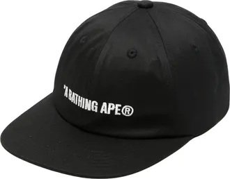 A Bathing Ape A Bathing Ape, Accessoires, Heren, Zwart, ONE Size, Logo Panel Cap M