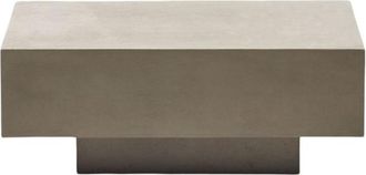 K Home Hochwertiger In-/Outdoor Couchtisch Rustello aus grauem Zement, 80 x 60 cm