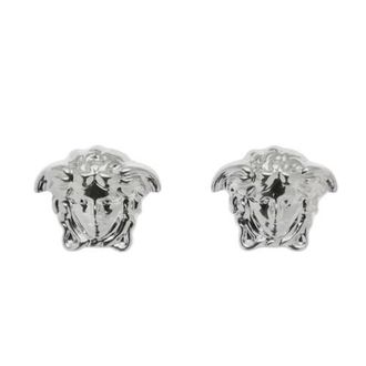 Versace Medusa Earrings in Palladium