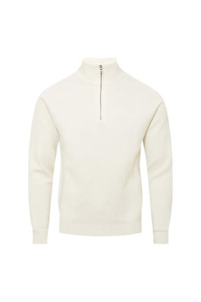 Orlebar Brown Mens Neilson Ice Wool Half Zip Top In Sea Mist