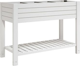 vidaXL Jardinera Alta Polipropileno Blanco 110x45x79 Cm Vidaxl