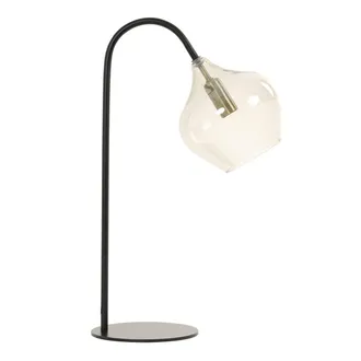 Light & Living L&aacute;mpara De Mesa - Rakel - Bronce Negro - Vidrio - Light&living