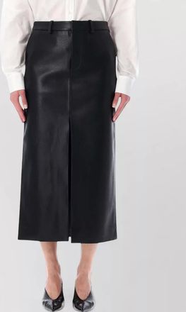 Frankie Shop maybelle faux leather midi pencil skirt