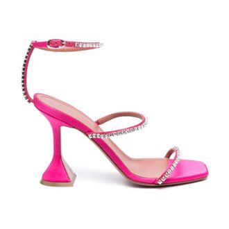 Amina Muaddi High Heel Sandals, female, Pink, Size: 8 1/2 US Gilda 95 Sandal