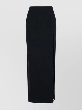 Alessandra Rich virgin wool high-waisted maxi skirt