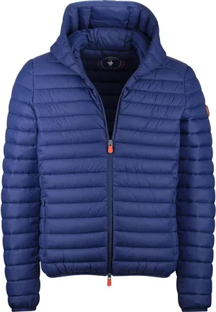 Save The Duck Blauw zomerjas Save the Duck gewatteerd nylon capuchon