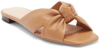 Loeffler Randall Claudette Mignon Knot Slide Sandal in Dune at Nordstrom, Size 10.5