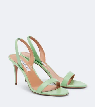 Aquazzura So Nude leather slingback sandals