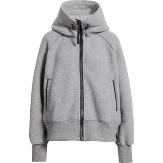 Canada Goose Chilliwack Kind Fleece Bomber in Willow Grey at Nordstrom, Size X-Large