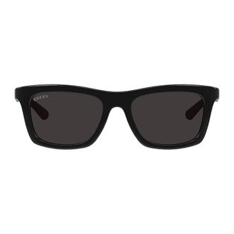 Gucci GG1735S001 Rectangle Full Rim Sunglasses - Black