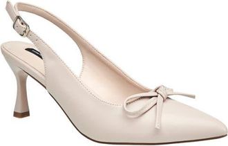 French Connection Brinny Small Bow Kitten Heel in Nude at Nordstrom, Size 10