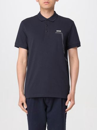 HUGO BOSS Mens Dark Blue Paddy 3 Polo Shirt - Size Medium