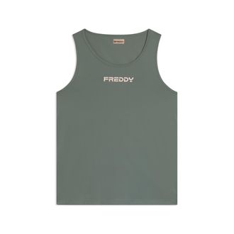 Freddy Canotta regular in tessuto quick dry con retro vogatore