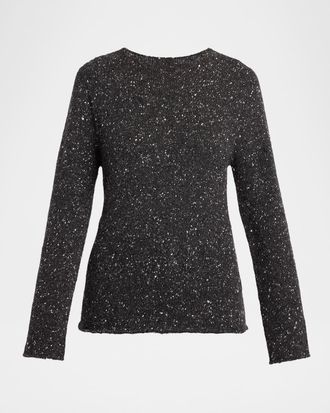 The Row Maira Speckled Cashmere Sweater