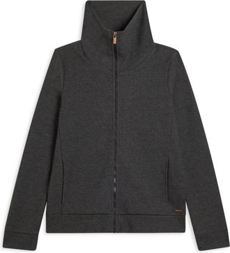 Freddy Felpa donna full-zip effetto tricot con collo alto