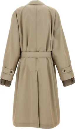 Maison Margiela Mens Beige Cotton Coat Clothing
