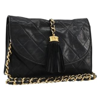 Chanel Pre-owned Cross Body Bags, female, Black, Size: ONE SIZE Pre-owned Vintage Cross Body Bag