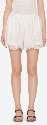 Sea New York Gardener Pull-On Shorts In White