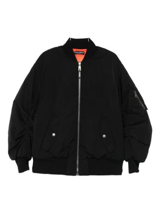 Dolce & Gabbana Black Solid Bomber Jacket