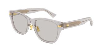 Bottega Veneta BV1402SK Asian Fit 004 Mens Sunglasses Grey Size 55