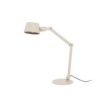 Lucande L&aacute;mpara de mesa de metal blanco