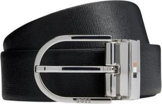 HUGO BOSS Omkeerbare leren riem - Heren - Riemen - Zwart - ONE Size - Leer - Accessoires