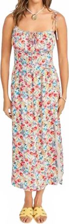 Sadie & Sage Cove Tie Strap Midi Dress In Multi Color