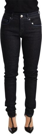 Acht Low Waist Slim Fit Denim Jeans Broek - Dames - Skinny Jeans - Blauw - W26 - Denim - Jeans
