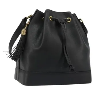 Valentino Pre-owned Vintage Schoudertas - Dames - Pre-owned - Zwart - Maat: ONE Size Leer