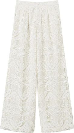 Twinset Broeken, Dames, Beige, S, Katoen, Procida Palazzo Pant