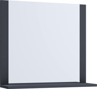ebuy24 Espejo De Ba&ntilde;o Vcm Sin Marco Espejo De Pared Dise&ntilde;o Delgado Dimensiones Aprox. Al. 55 X An. 60 X P. 17 Cm Espejo De Pared - Lendas (antracita)