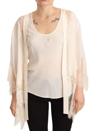 Twin-Set Twinset Tank Lace Trim Cardigan Women Blouse Womens Tops (Pre-Owned)