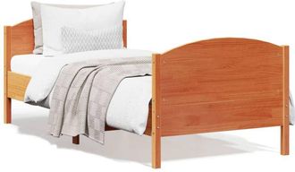 vidaXL Letto senza Materasso Marrone Cera 75x190 cm in Legno di Pino - Vidaxl
