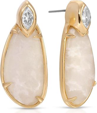 Ettika Majestic Stone Drop Earrings in Bone at Nordstrom