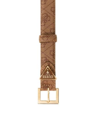 Guess Womens Belt Latte Logo Polyester Accessories
