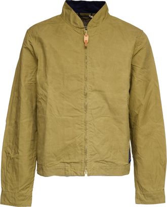 Manifattura Ceccarelli Sugarkane Paraffin Cotton Zipped Bomber Jacket