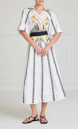 Temperley London Juniper Wrap Dress in White at Nordstrom, Size 6