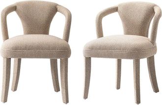 Manhattan Comfort Modern Palmer Tweed Dining Armchair